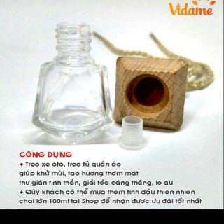 Sỉ 30 Vỏ lọ đựng tinh dầu treo xe thể tích 10ml .