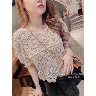 Áo kiểu nữ lưới Hàn Quốc cổ tròn MSBĐ3