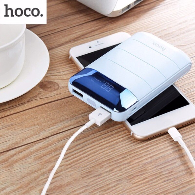 (CHÍNH HÃNG BH 6 THÁNG) Sạc dự phòng hoco B29 10.000 mah nhiều màu sắc, kèm dây sạc, có đèn báo