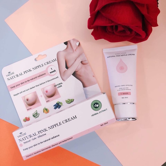 Kem Làm Hồng Nhũ Hoa Vacosi Natural Pink Nipple Cream