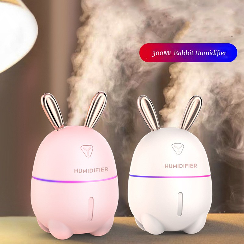 Máy phun sương Fnelse tạo độ ẩm thiết kế hình thỏ dễ thương 300ml