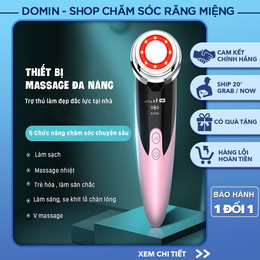 Máy massage mặt XL06 , rửa mặt chăm sóc da mặt đa năng