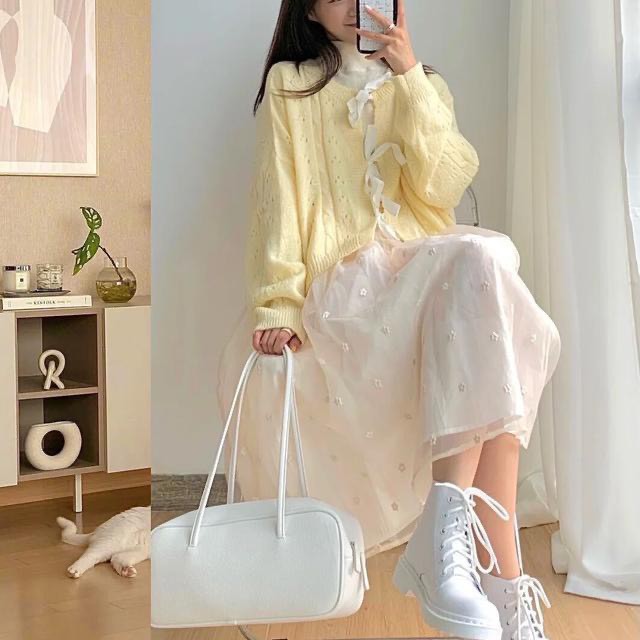 [XẢ LỖ] Áo cardigan khoác len nữ ulzzang áo len màu trơn kiểu dáng hàn quốc - 109