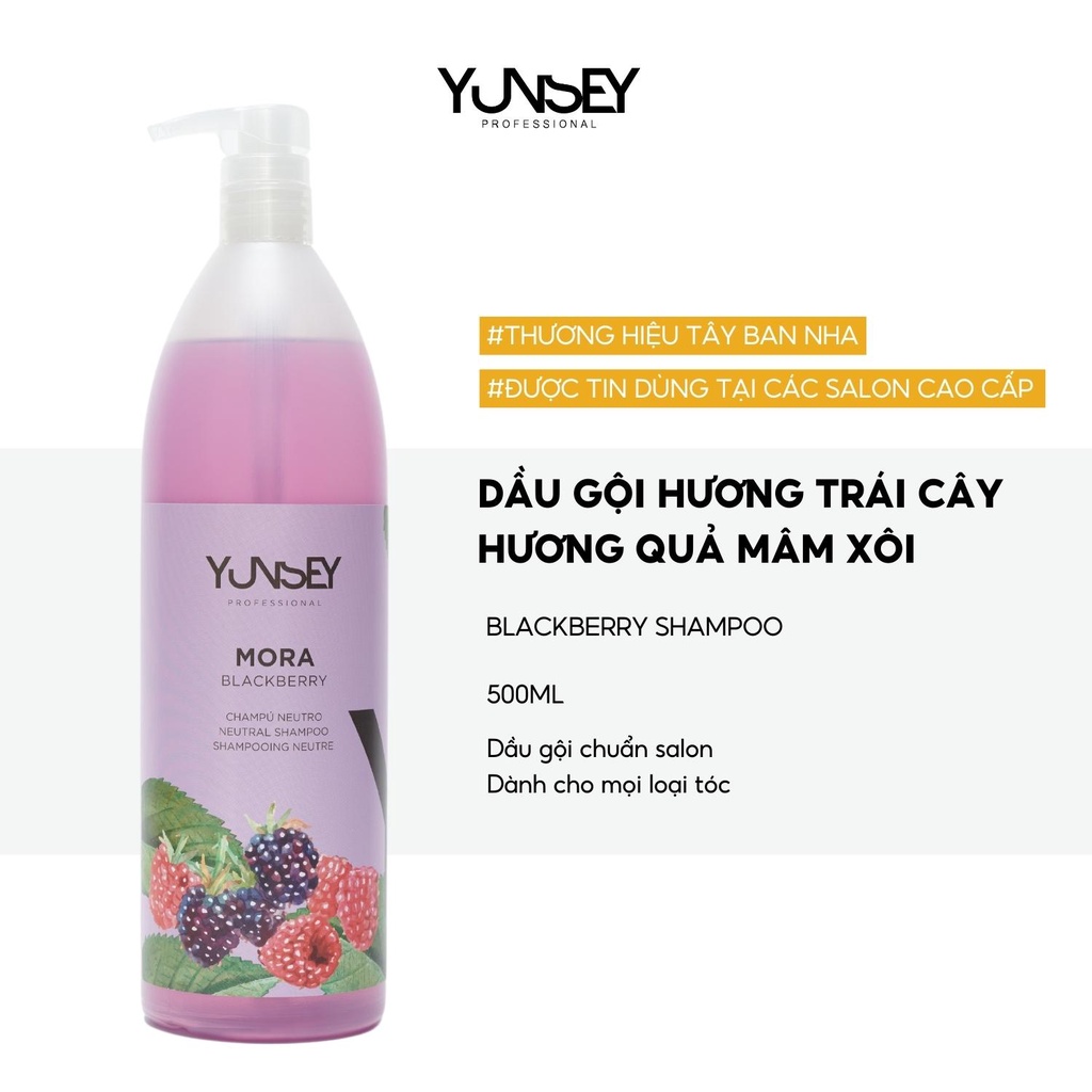 Dầu gội Yunsey hương quả Mâm xôi dành cho tóc 1000ml