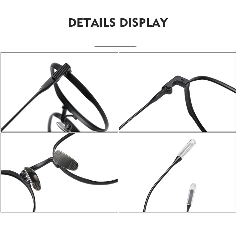 Kính Mắt Gọng Titan Nguyên Chất Kiểu Dáng vintage Sang Trọng Dành Cho Cả Nam Và Nữ