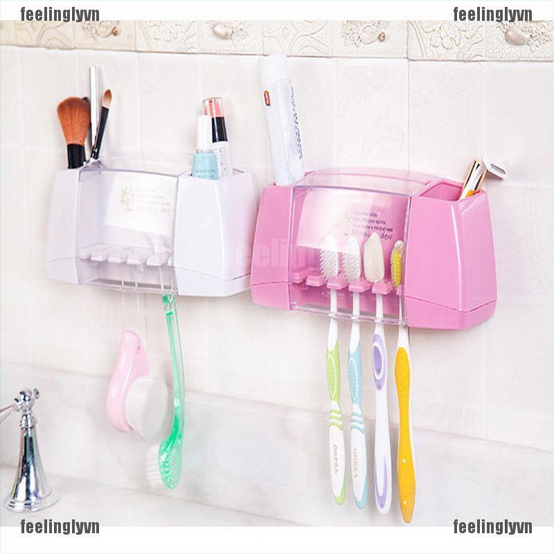 ❤TOP❤ Dụng cụ đựng bàn chải đánh răng gắn tường tiện lợi ❤YO