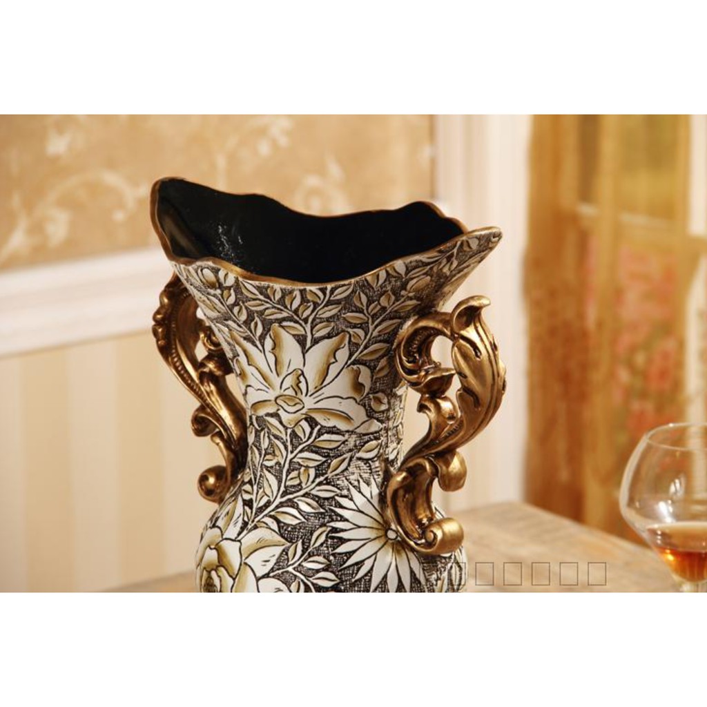 Bình hoa họa tiết vẽ hoa tinh tế mang phong cách tân cổ điển BH21