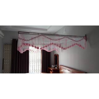 [SALE UP GIÁ SỐC HÀNG CHÍNH HÃNG] Màn khung inox cố định 1m8 x 2m - khung ngang - không kèm khung