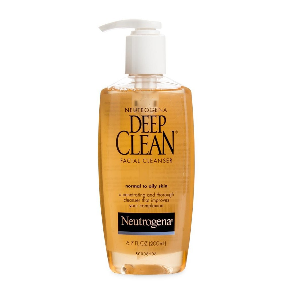 Sữa Rửa Mặt Neutrogena Deep Clean Facial Cleanser Dạng Gel Làm Sạch Sâu 150ml