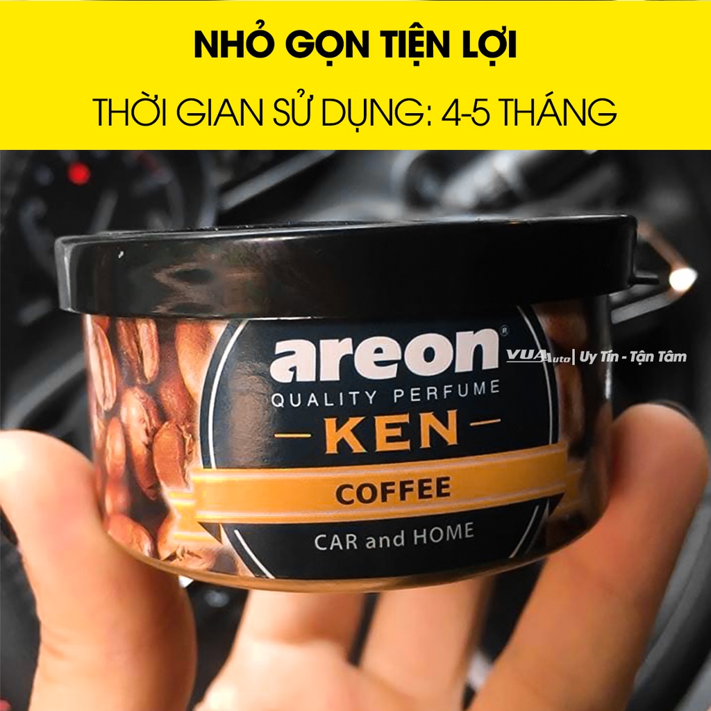 Sáp thơm nước hoa ô tô Areon ken cao cấp chính hãng hương thơm tinh khiết sang trọng khử mùi cho xe hơi phòng ở