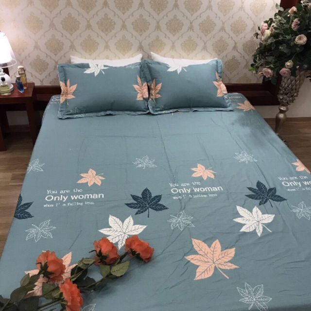 Ga chun và 2 gối chất cotton lụa