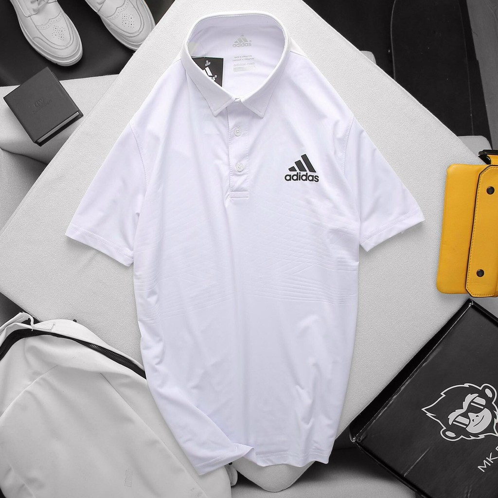 Áo thun thể thao, nam adidas hàng hiệu , áo thun nam ngắn tay có cổ, áo thể thao nam adidas CC02