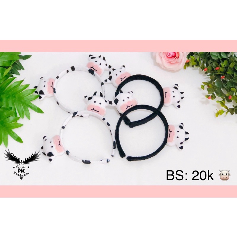 Băng đô cài tóc Bò sữa 2021