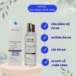 Nước hoa hồng Hydrating Toner KTIMI làm dịu và cân bằng độ pH cho da