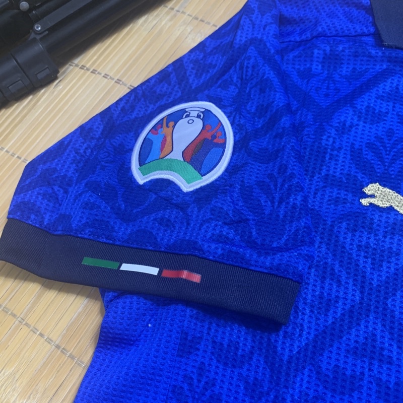 Mẫu Áo Bóng đá Đội tuyển Italia Euro 2022 - Bộ Thể Thao Đội Tuyển Ý Euro 2022 màu xanh thiên thanh -Vải thái chuẩn