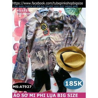 áo sơ mi phi lụa bigsize mã at927