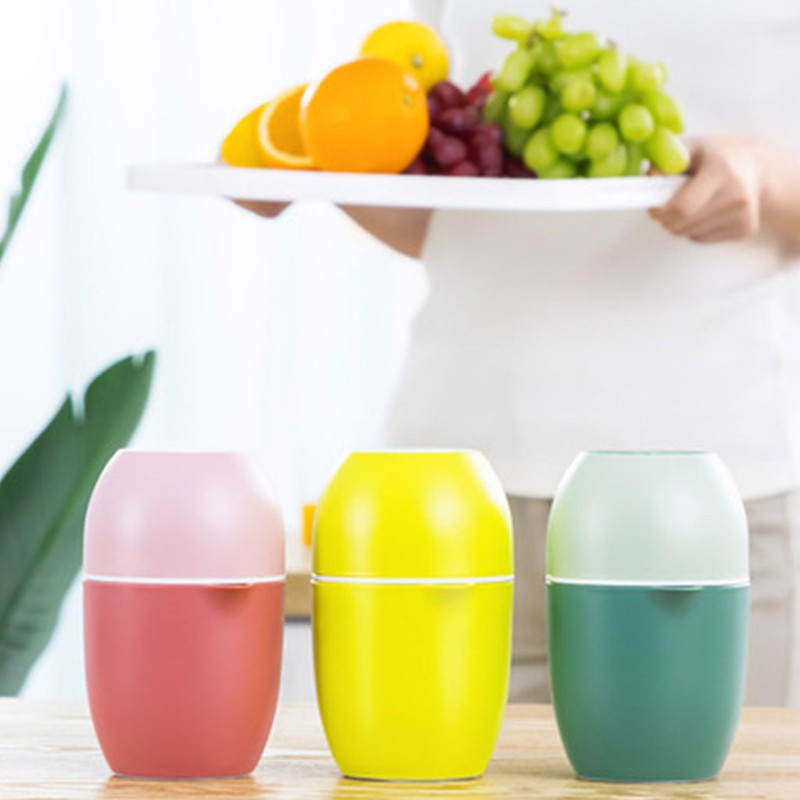 kiss Lemon Shaped Manual Juicers with Two Press Options for Different Fruits 3 Colors