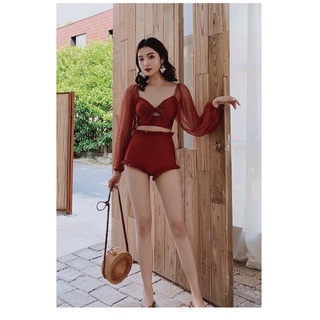 Bikini tay phối ren tiểu thư