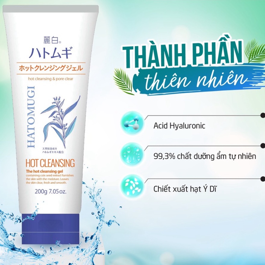 Gel Tẩy Trang Nóng Hatomugi The Hot Cleansing Gel 200g Chính Hãng Nhật Bản NĐC | BigBuy360 - bigbuy360.vn