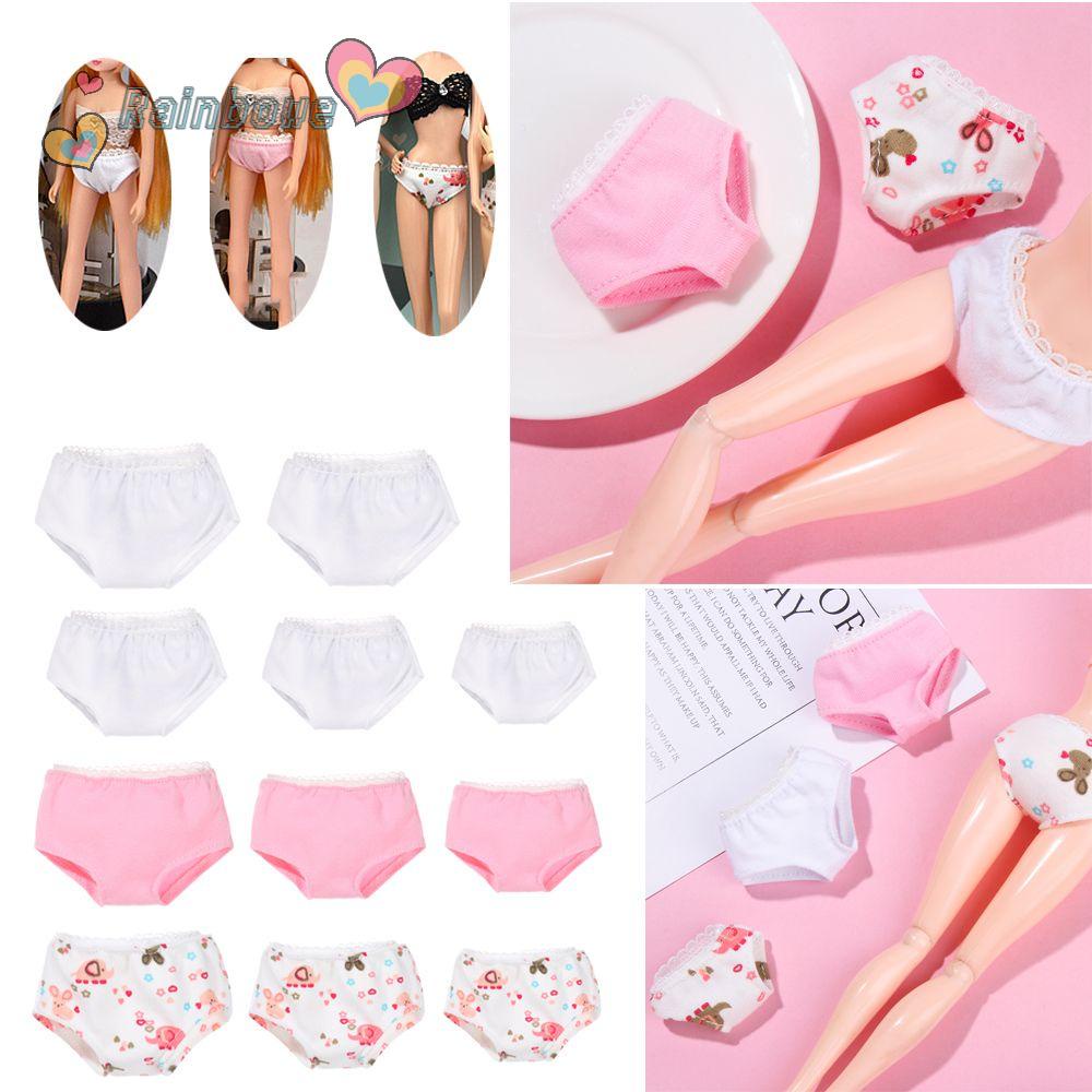 Quần Lót Cotton Màu Cầu Vồng thiết kế đáng yêu Cho Búp Bê 1/12 1/6 1/4 1/3