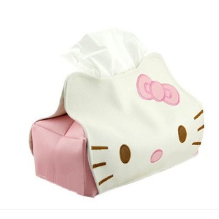 Túi Đựng Khăn Giấy Làm Từ Da Hình Hello Kitty