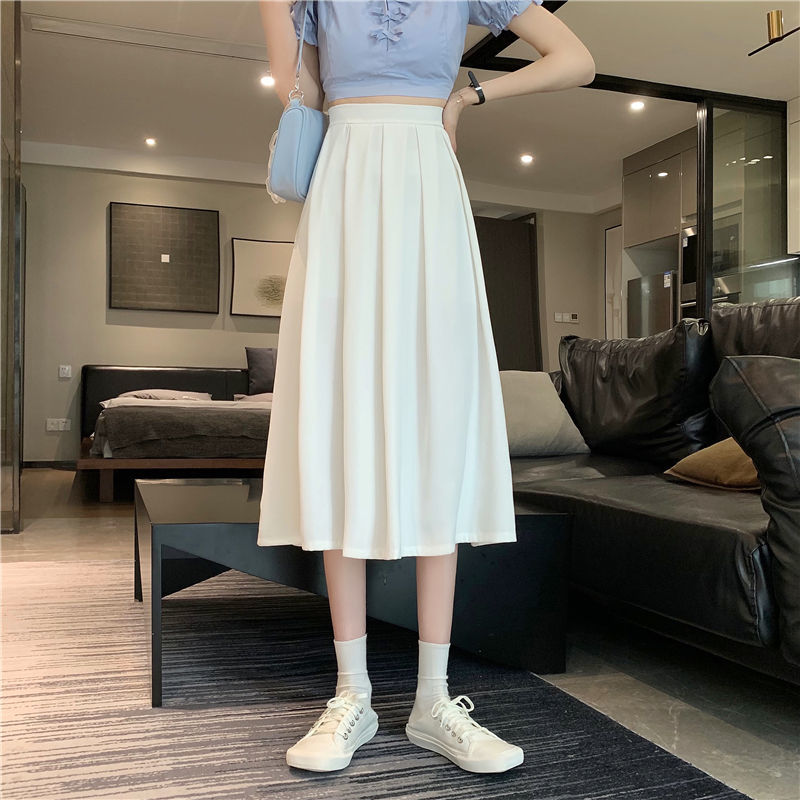 Chân Váy Chữ A Lưng Cao Xếp Ly Xinh Xắn Dành Cho Nữ 2021 đầm xếp váy xếp li chân váy xếp ly váy xếp ly chân váy xếp ly