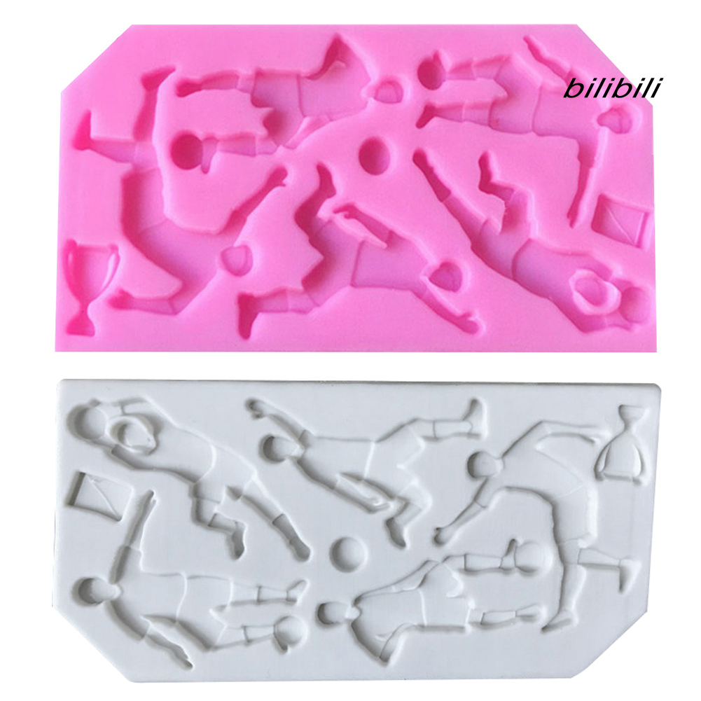 Khuôn làm bánh kẹo bằng silicon phong cách đá bóng thể thao