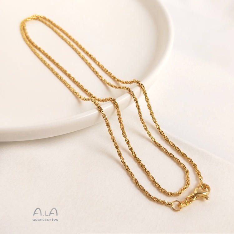 Vòng cổ Mạ Vàng 18K Dài 60cm Màu Sắc Sang Trọng