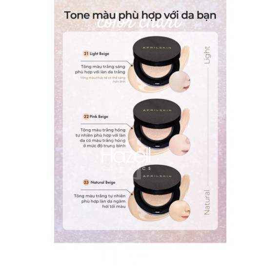 Phấn Nước che phủ tốt Aprilskin Black Magic Snow Cushion