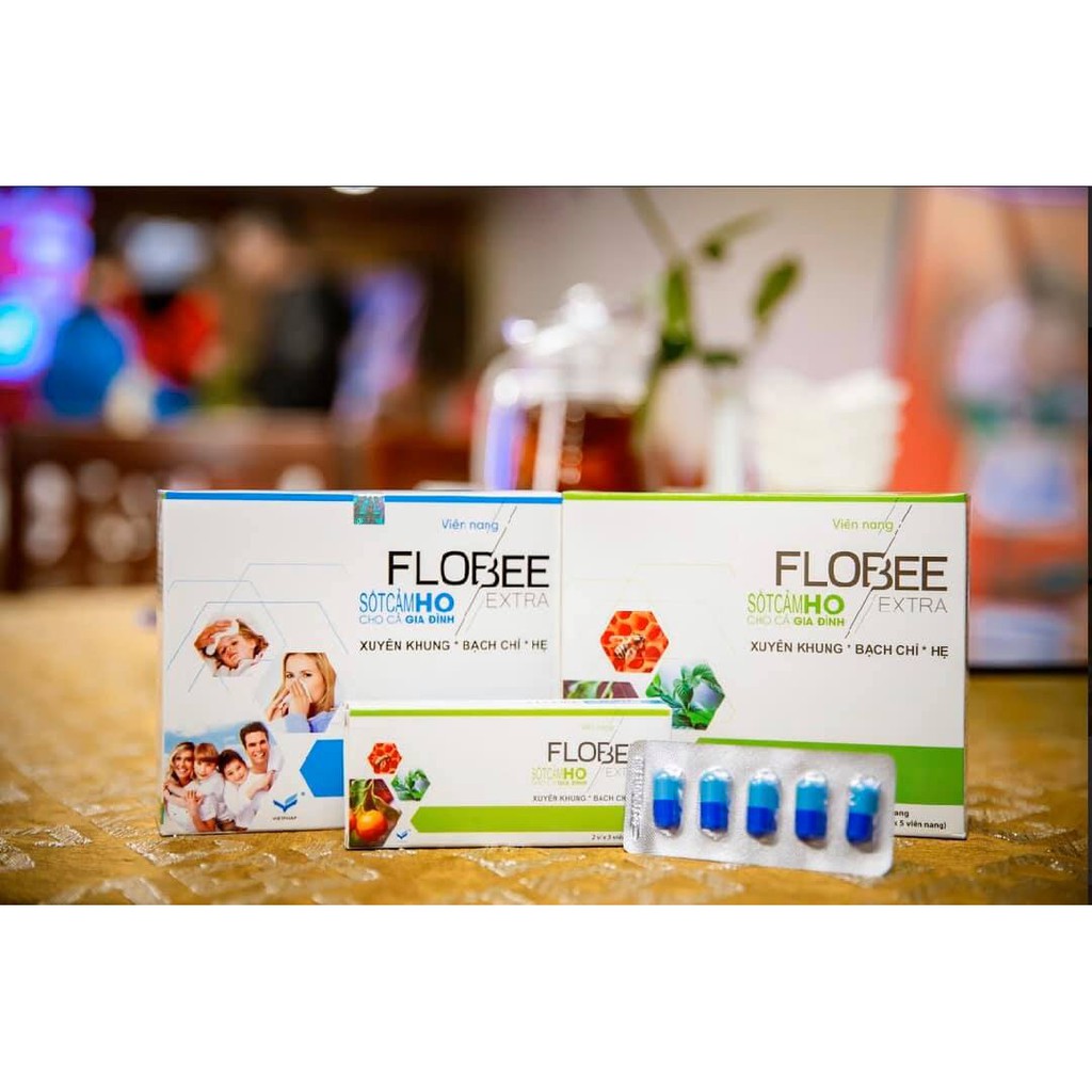 Viên nang Flobee extra trị Sốt  Cảm  Ho giành cho bà bầu