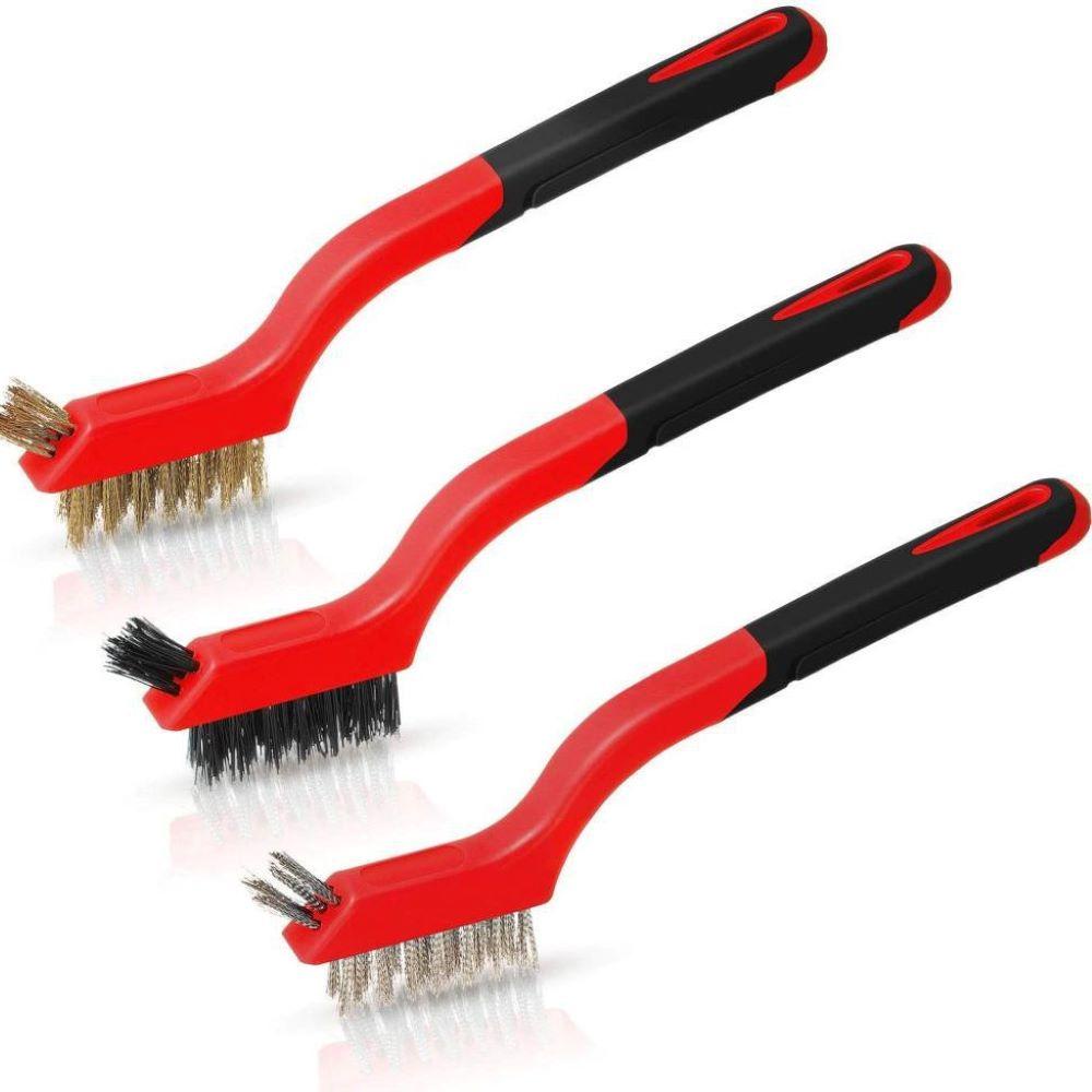 Bàn Chải Mini Bằng Thép Không Gỉ Chà Rửa Khử Nhiễm Mạnh NICKOLAS