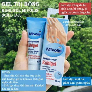 Kem làm dịu vết bỏng Mivolis 30ml [Nội Địa Đức]