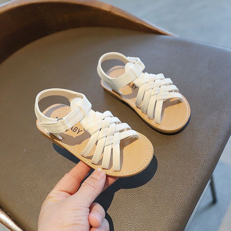 Dép Sandal bé gái, màu trắng quai hậu hàng chính hãng MG baby Order trực tiếp Quảng Châu Hapykids  533T