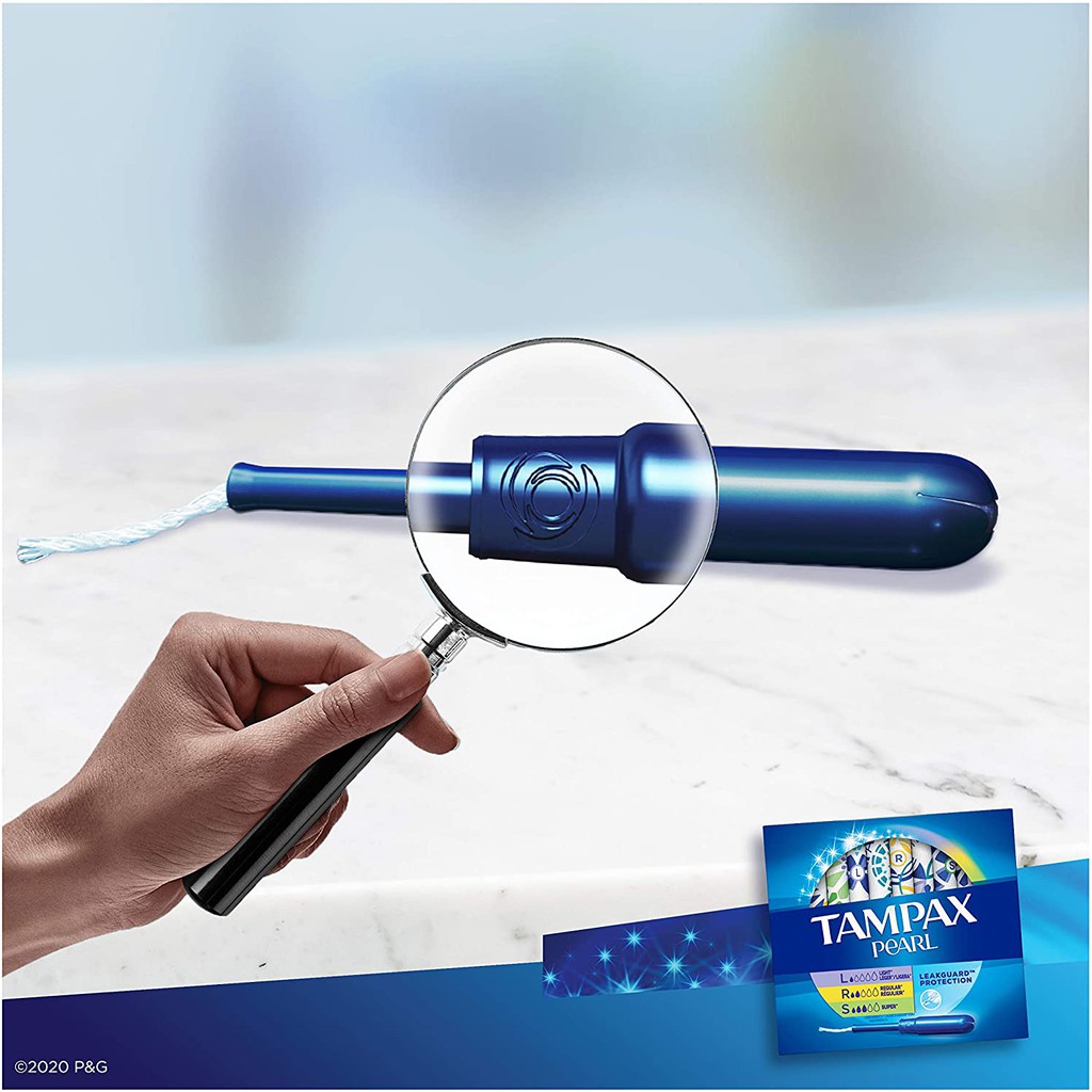 Tampax Pearl Tampon, Light/Regular/Super/Super Plus  - Băng vệ sinh dạng que không mùi của Mỹ