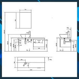 Bộ tủ chậu Inax CB10.1206-4IF-B