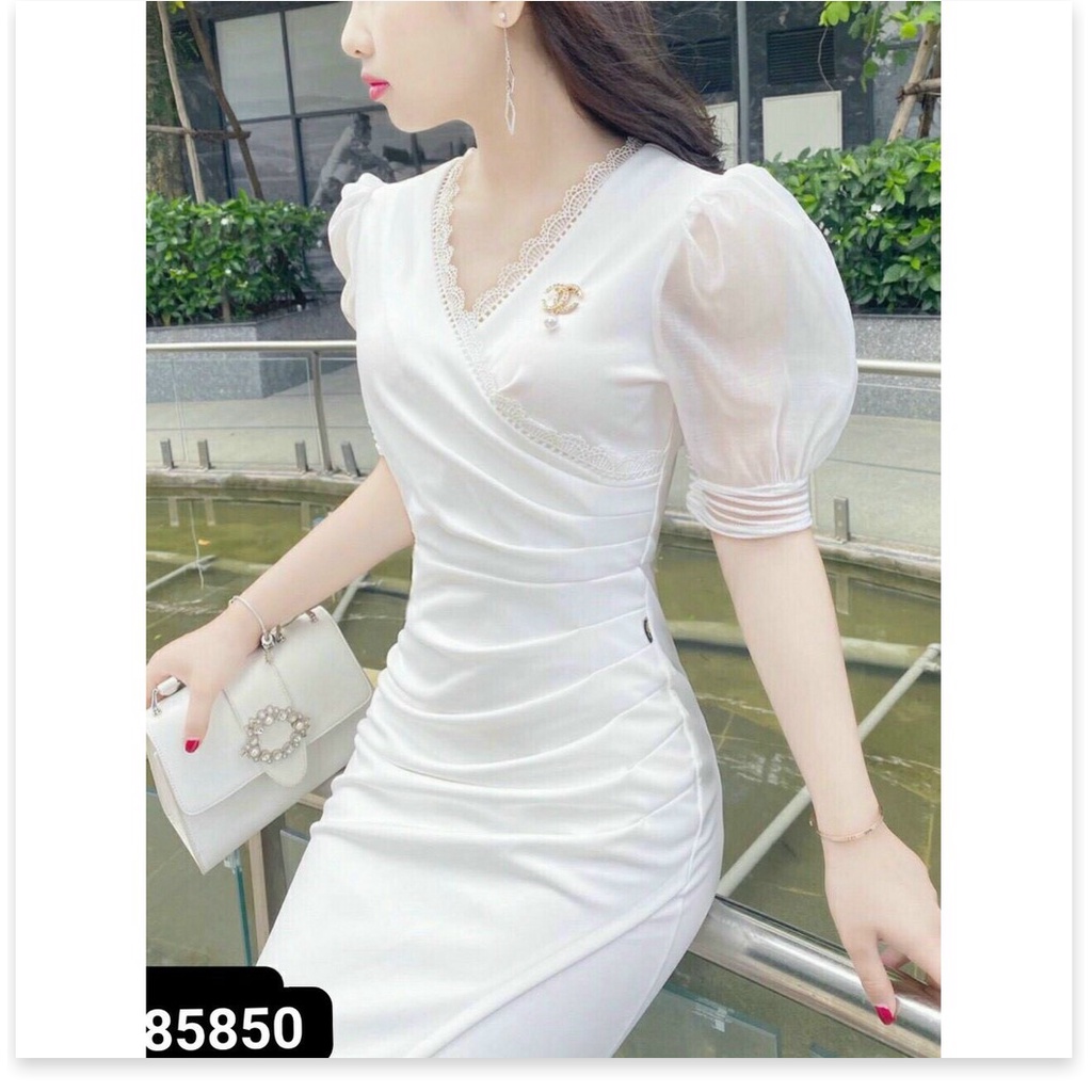 ĐẦM BODY UMI TRẮNG SANG TRỌNG XỊN XÒ CHO CÁC QUÝ CÔ NƯƠNG NYNA FASHION