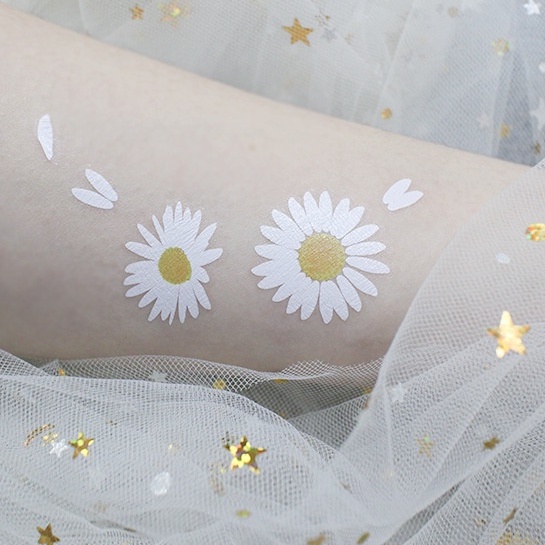 Hình xăm hoa, flower filter | hình dán chống nước | tattoo mini tạm thời | makeup đẹp | chụp filter, phụ kiện selfie