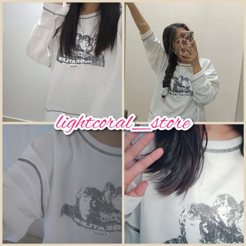 [Order] Áo sweateer nỉ da cá dáng rộng in hình nhóm nhạc chỉ nổi (ảnh thật) | BigBuy360 - bigbuy360.vn