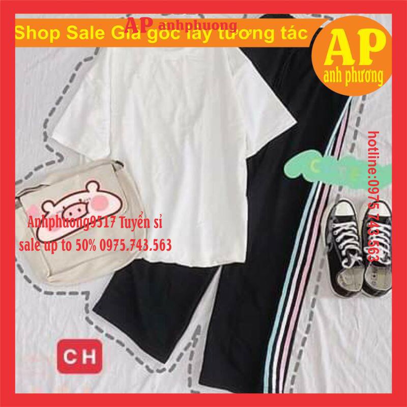 Quần Thể Thao RAINBOW Nữ ♥ Quần ống rộng kẻ ba sọc cầu vồng Ulzzang HOT ♥