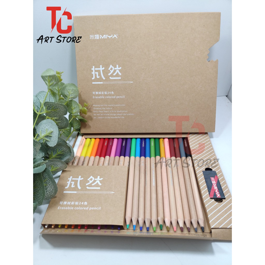 Màu chì Miya Erasable Coloured Pencil (set 24/36/48)