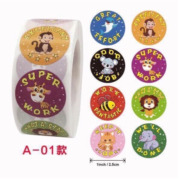 Sticker khen thưởng cuộn