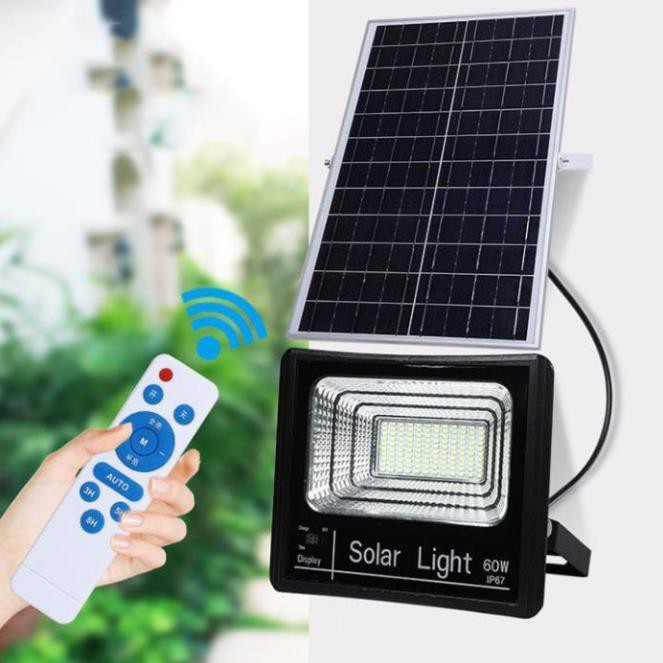 Đèn led năng lượng mặt trời - đèn pha năng lượng mặt trời ngoài trời - kèm điều khiển từ xa 25w/40w/60w/100w D11