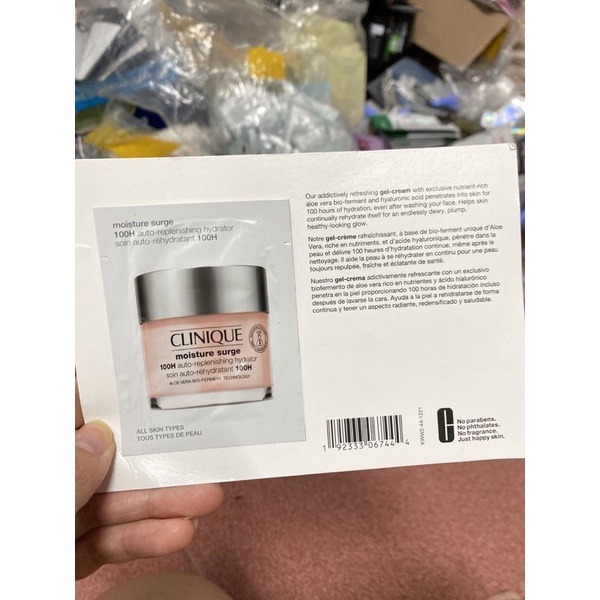 [ sample 1ml] Kem Dưỡng Cấp Nước Clinique Moisture Surge 100h