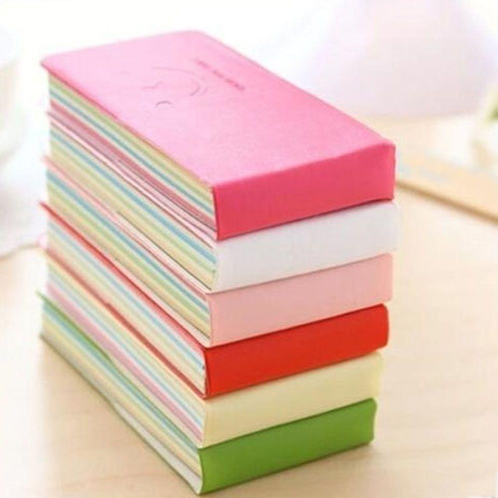 Sổ Tay Bìa Da Mini In Hình Mặt Cười Dễ Thương