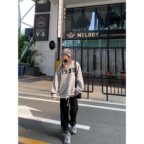 Áo Nỉ Tăm Khóa Cổ 1990, Áo Sweater Polo Form Rộng Unisex Siêu Chất, Hottrend, Có Quà Xinh Tặng Kèm - Hàng nhập khẩu