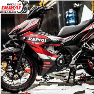 Tem Trùm Winner X Đỏ Bạc Đen Repsol