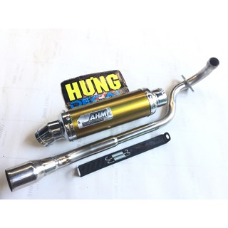 Bộ pô ahm vàng full cổ wave blade, wave s, wave rs, wave rsx., wave alpha 110 2017 - 2019