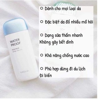 Sữa Chống nắng Missha Water proof