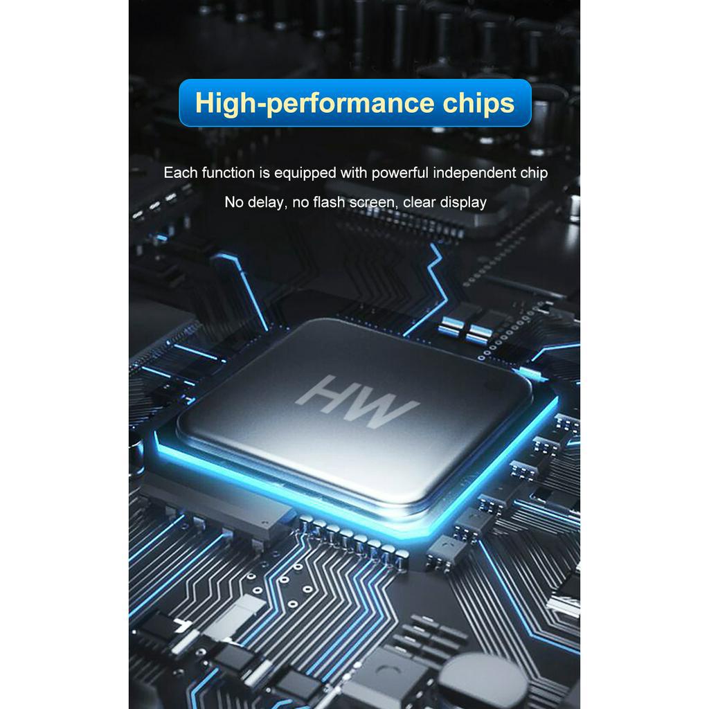 Trạm Sạc 2 Trong 1 Type-C Sang HDMI + VGA 4K Thunderbolt 3 Laptop