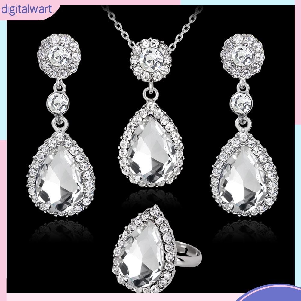 Bộ Trang Sức Đính Đá Thời Trang Dành Cho Nữ